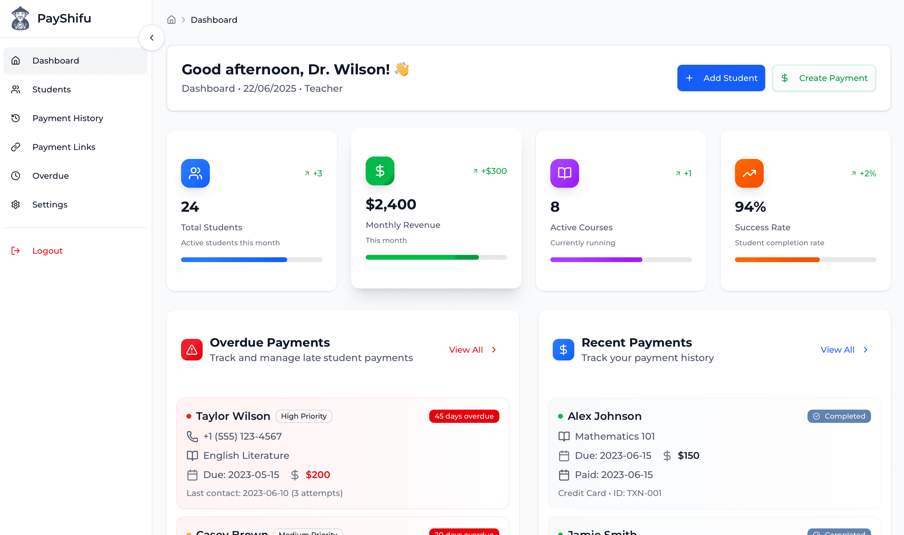 Dashboard Preview